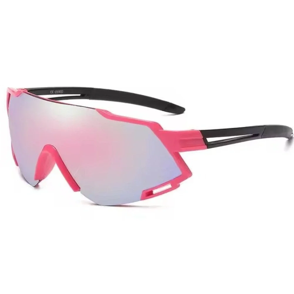 Sports Sunglasses Pink Mirror‎ Lens Outdoor Driving Golfing Single Lens Style